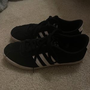 Black adidas courtset sneaker